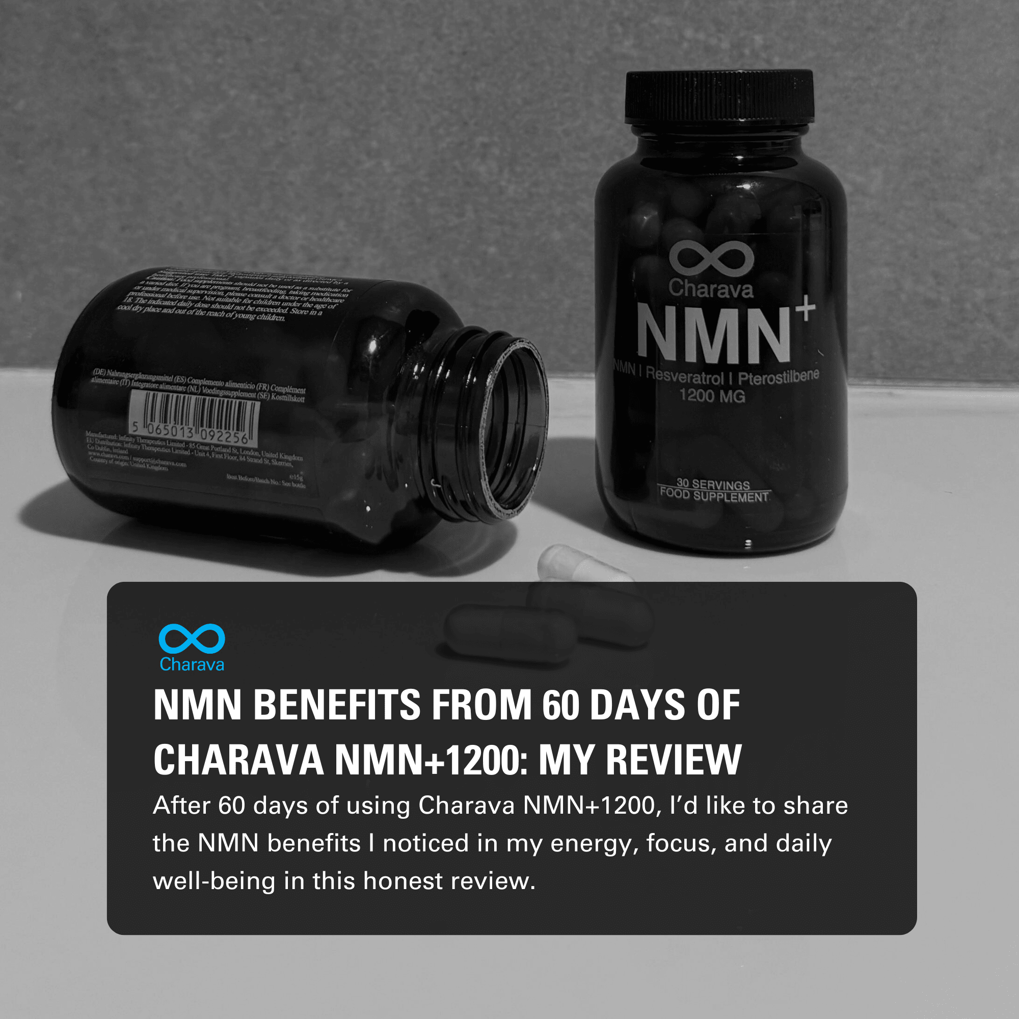 60 Days of using NMN+1200 from Charava: NMN Benefits I Observed - Charava UK
