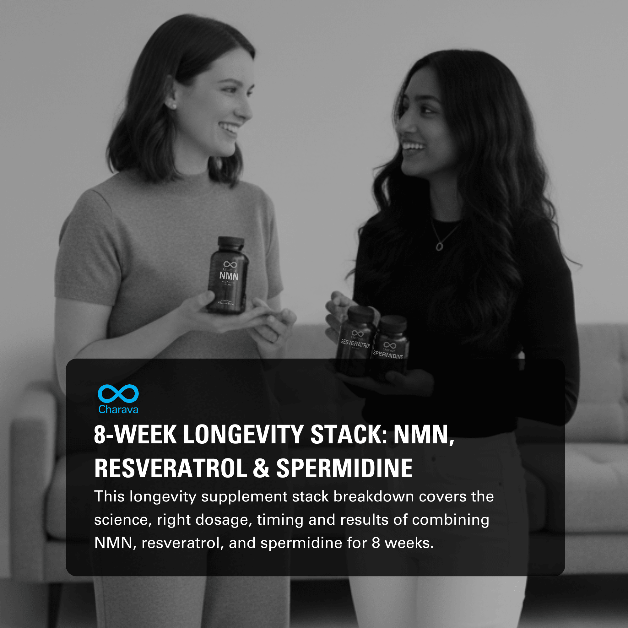 8-Week Longevity Stack Test: NMN, Resveratrol, Spermidine - Charava UK