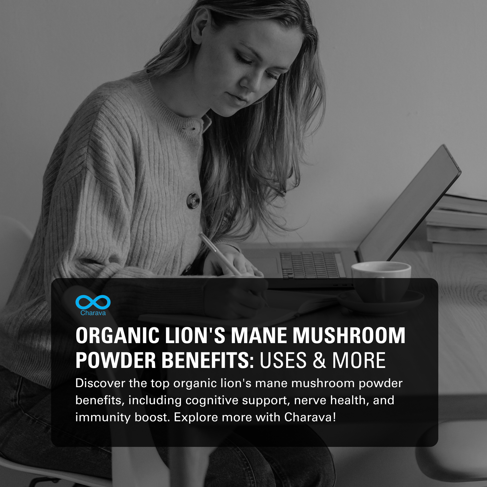 organic lion's mane mushroom powder benefits | Charava UK