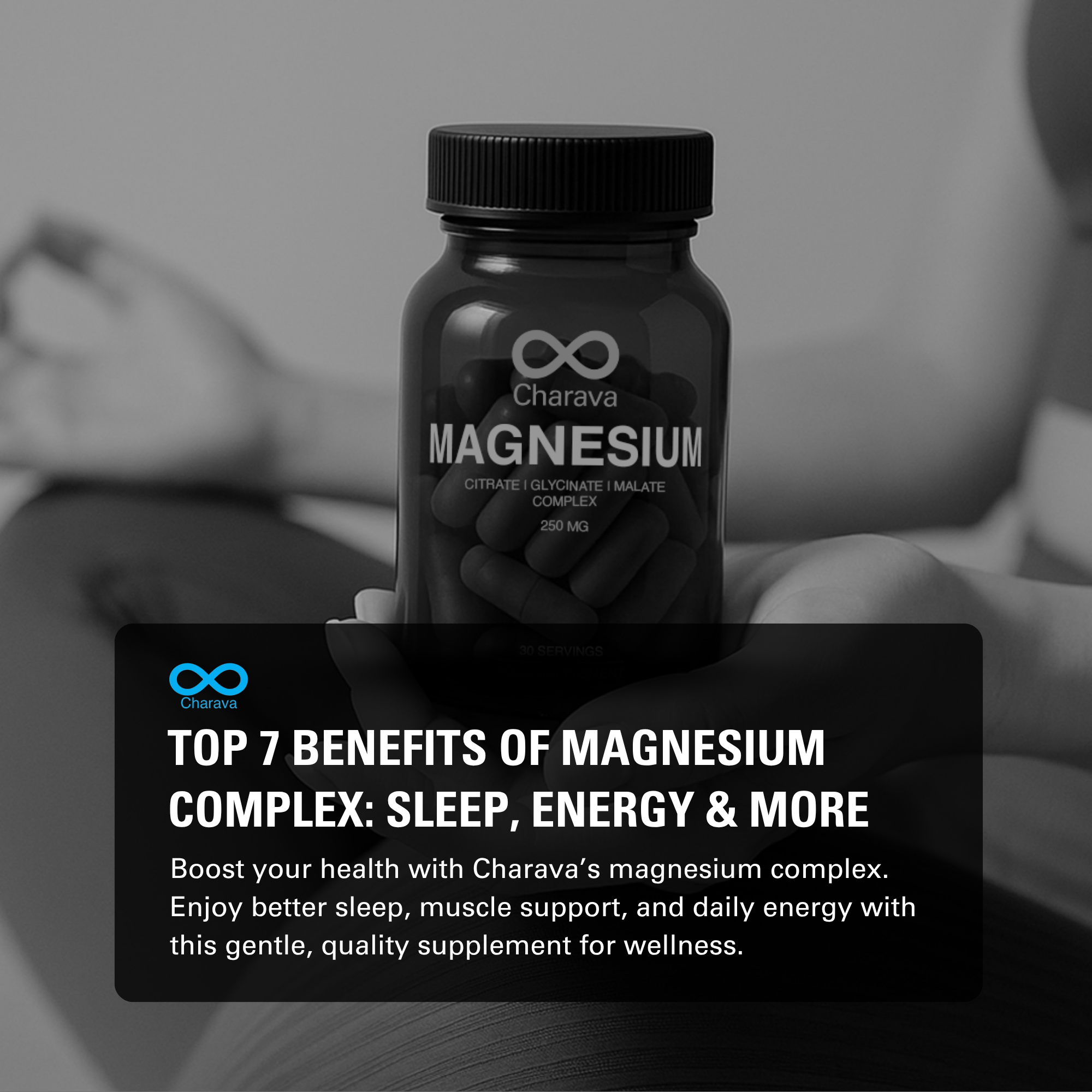 Benefits of Magnesium Complex for Sleep, Energy & Muscle Health - Charava UK