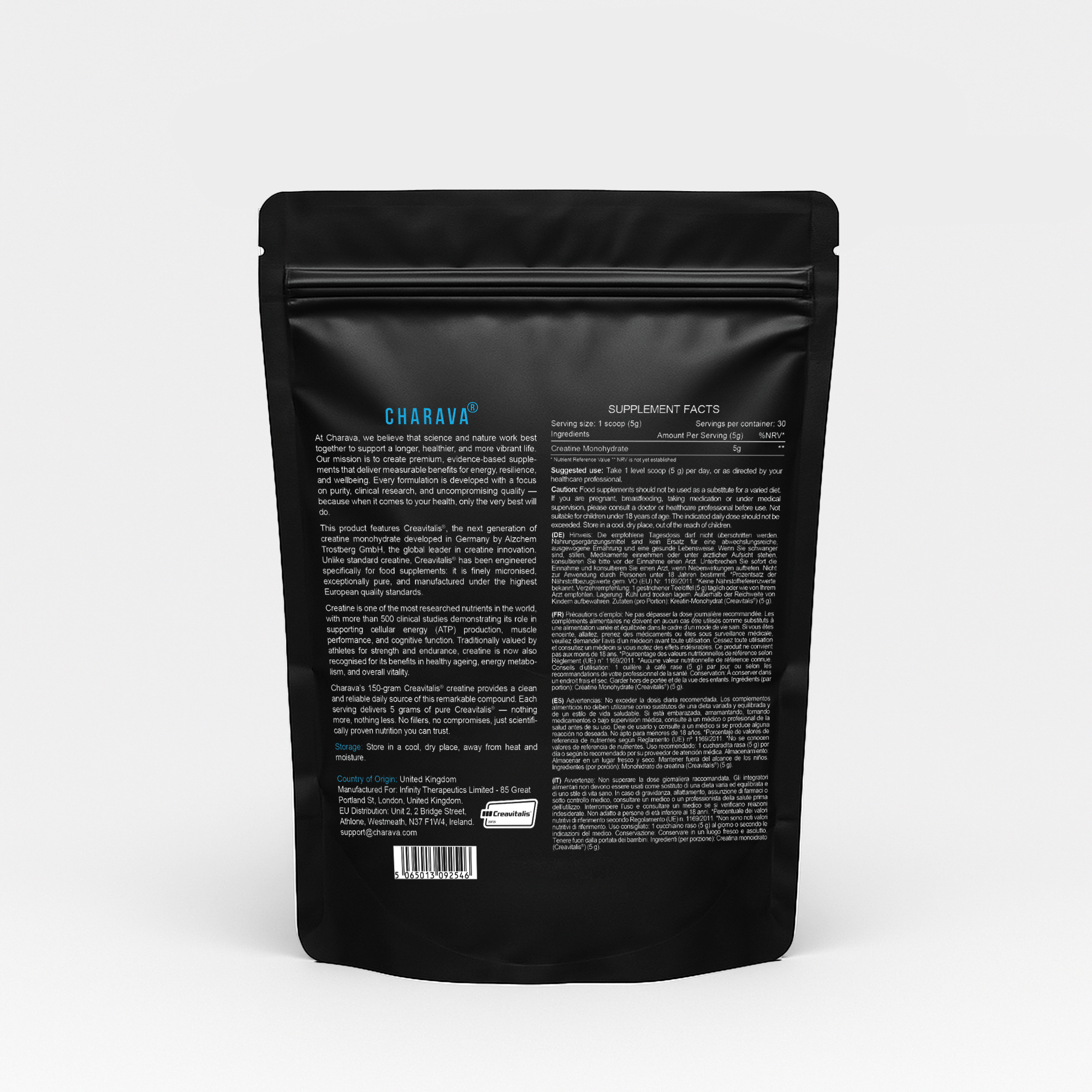 Charava Creatine - Ultra Fine - Charava UK