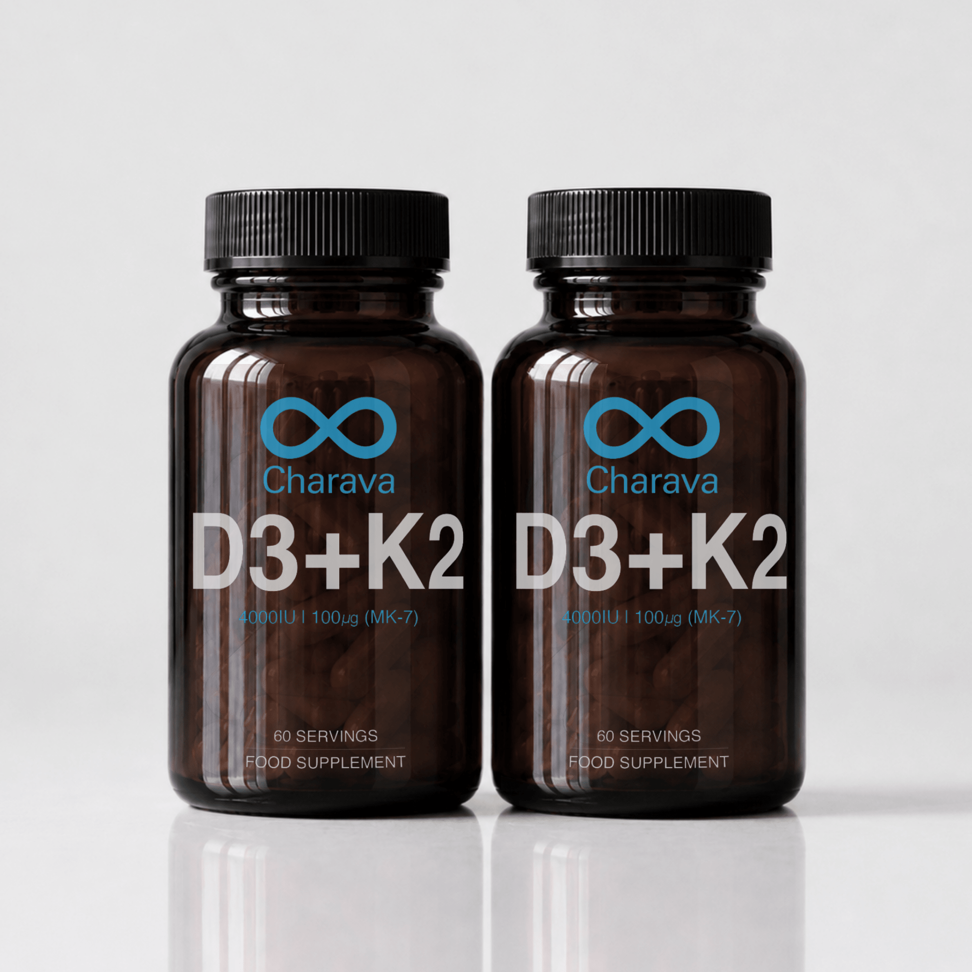 Charava Vitamin D3 (4000IU) + K2 (MK-7) - Charava UK