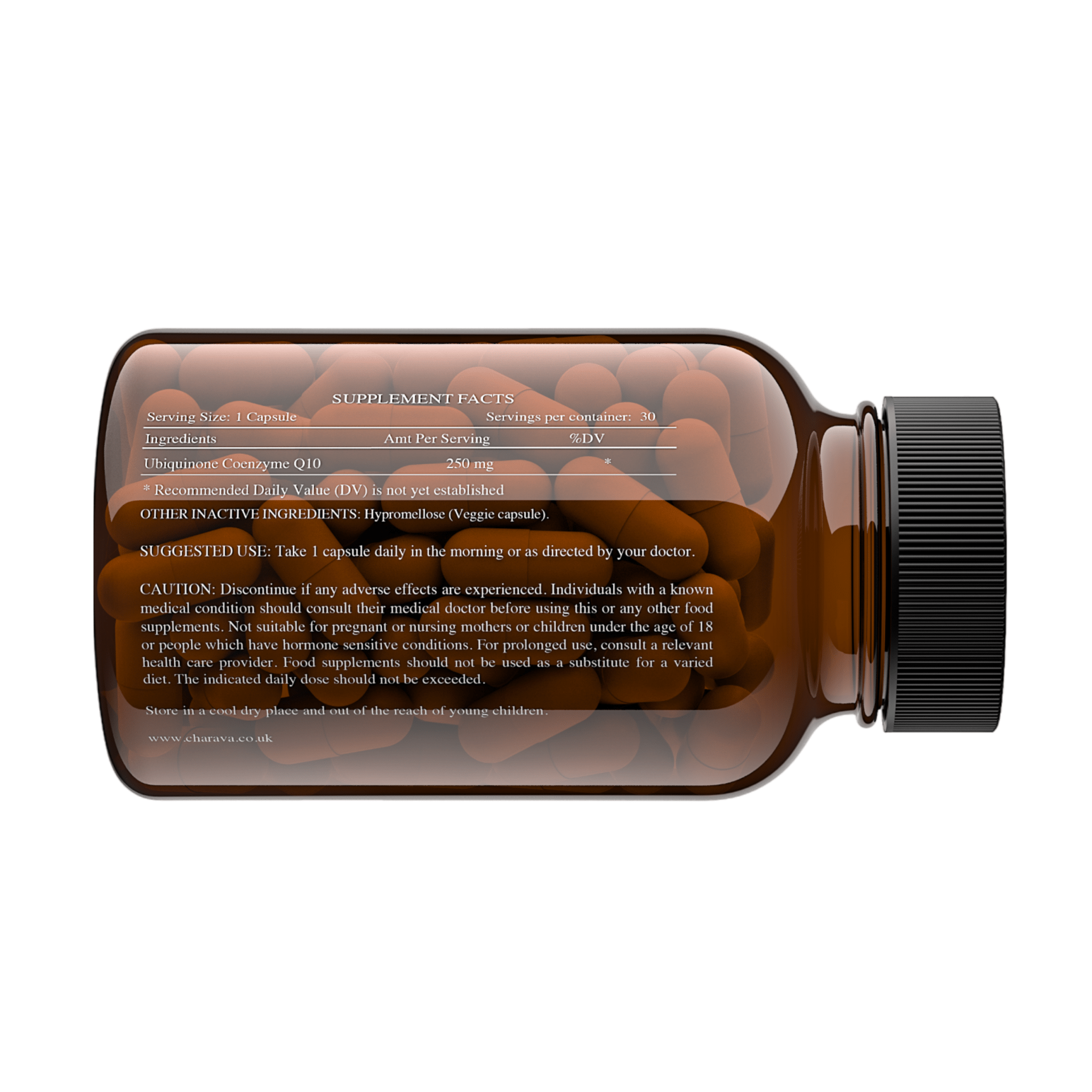 CoQ10 - Ubiquinone Coenzyme Q10 250mg - Charava UK