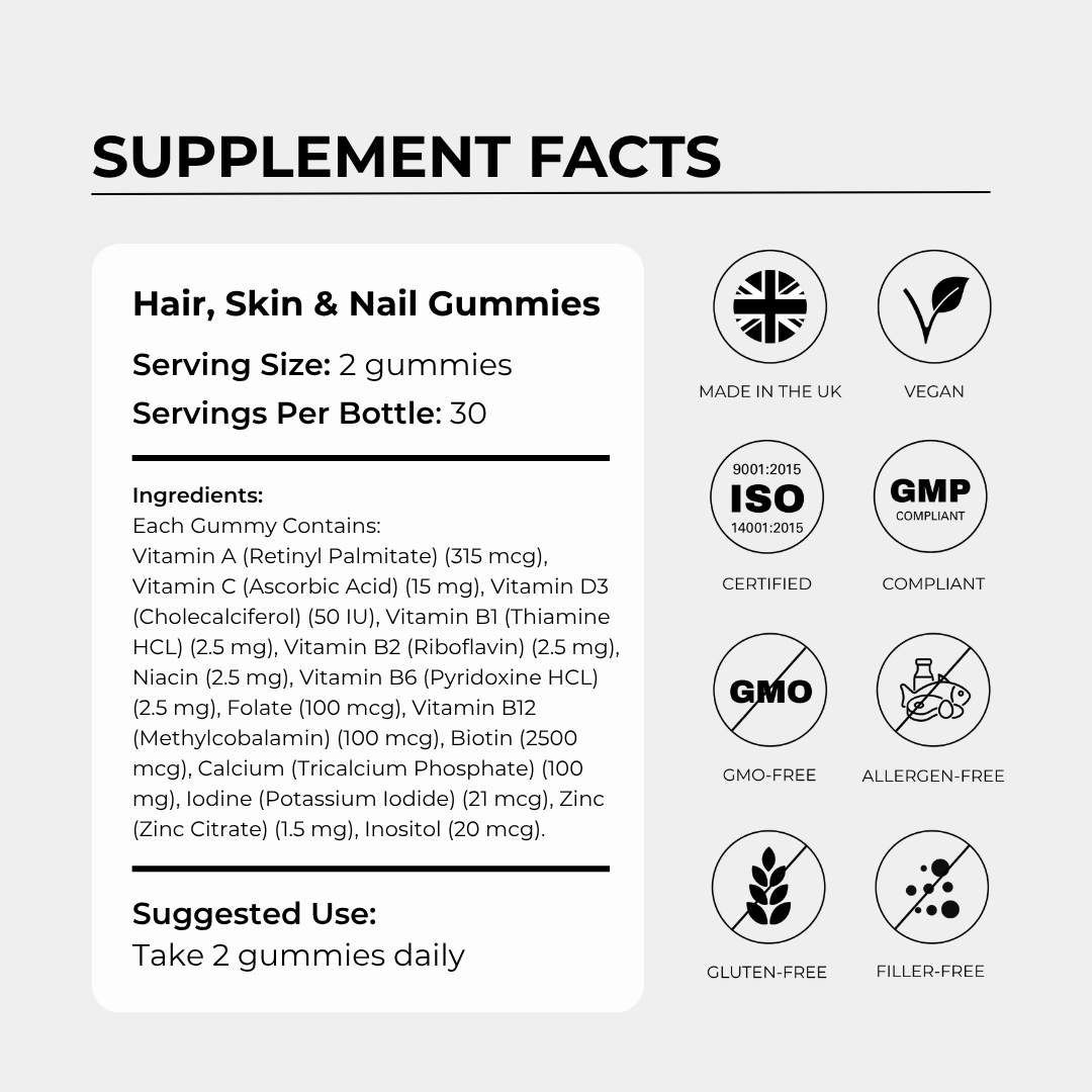 Hair, Skin & Nails Gummies - Charava UK