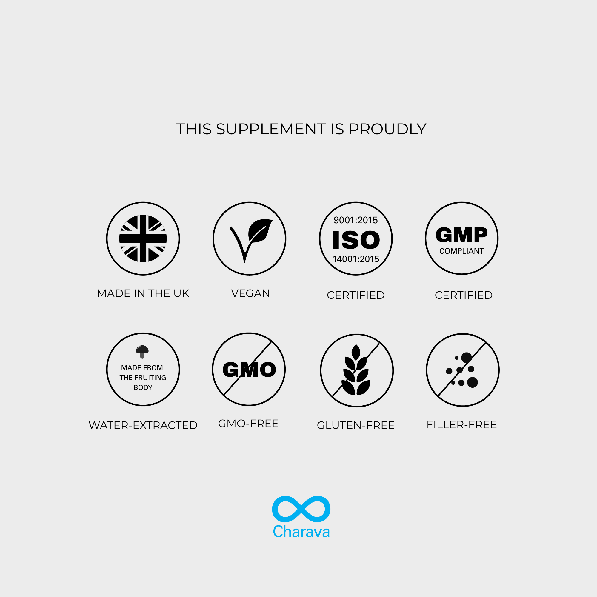 Lion's Mane Powder - 60 Grams - 30 Servings - Charava UK