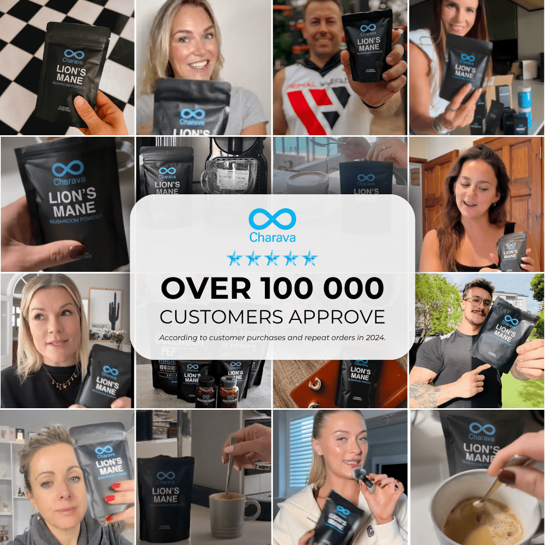 Lion's Mane Powder - 60 Grams - 30 Servings - Charava UK