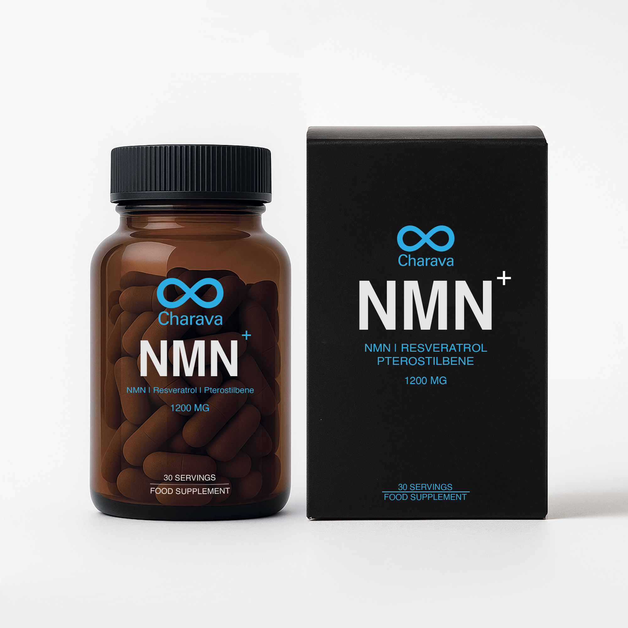 NMN+1200 (NMN, Resveratrol, Pterostilbene) - Charava UK