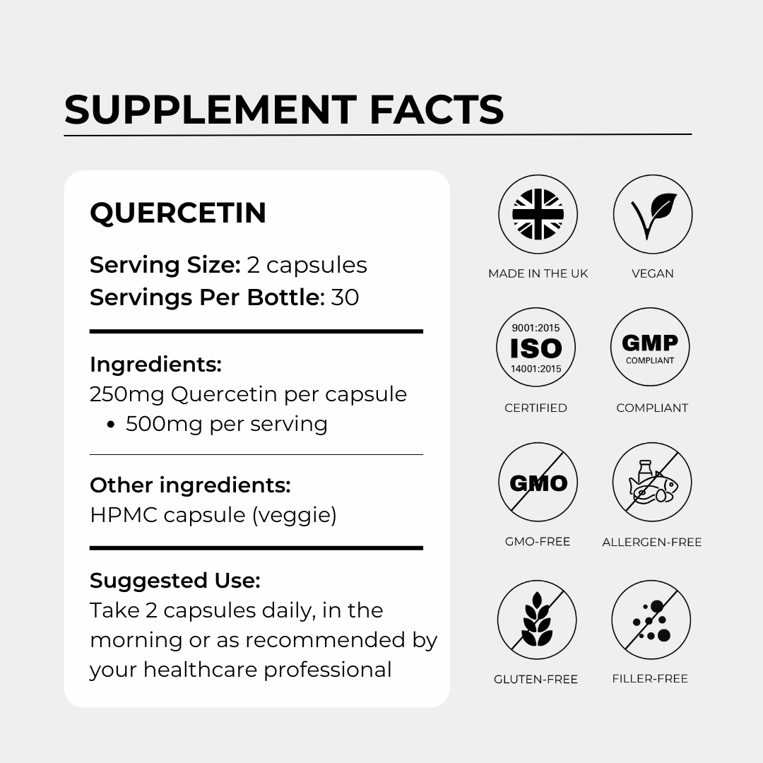 Quercetin 500mg - Charava UK