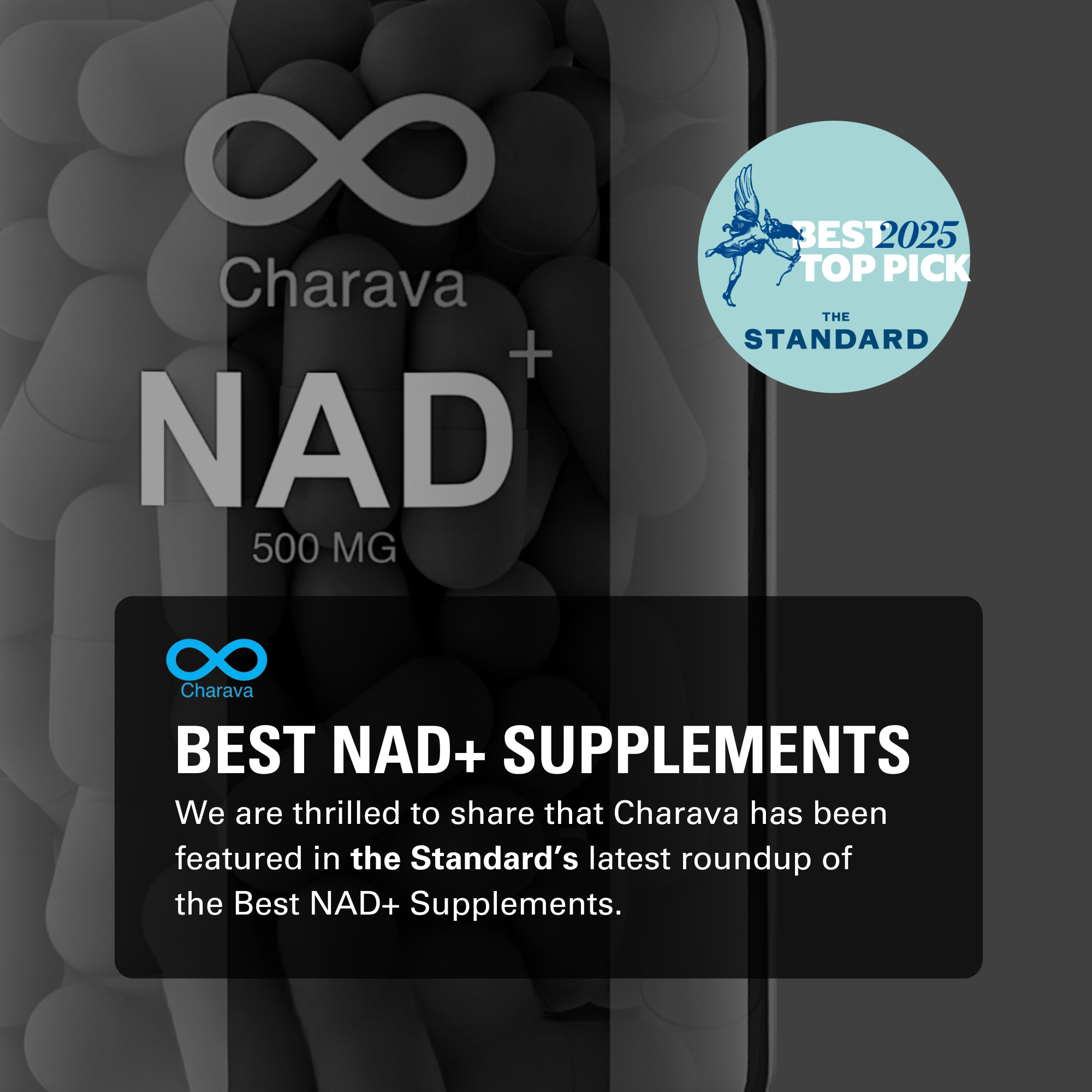 Charava Featured in the Standard: Recognised Among the Best NAD+ Supplements - Charava UK