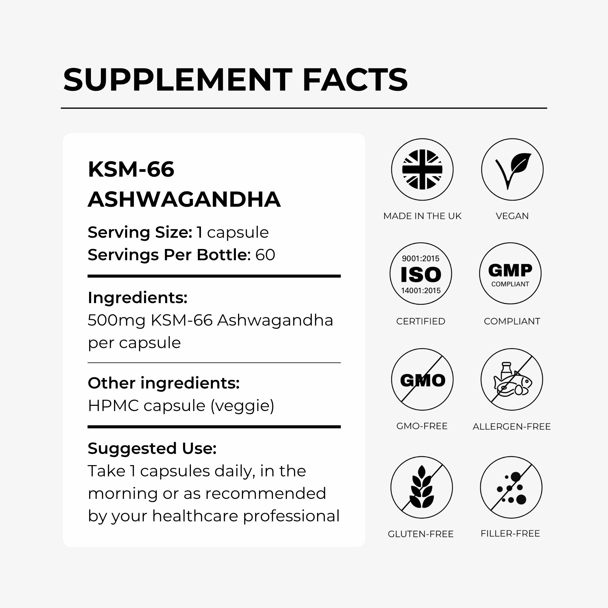 Ashwagandha (KSM-66) - Charava UK