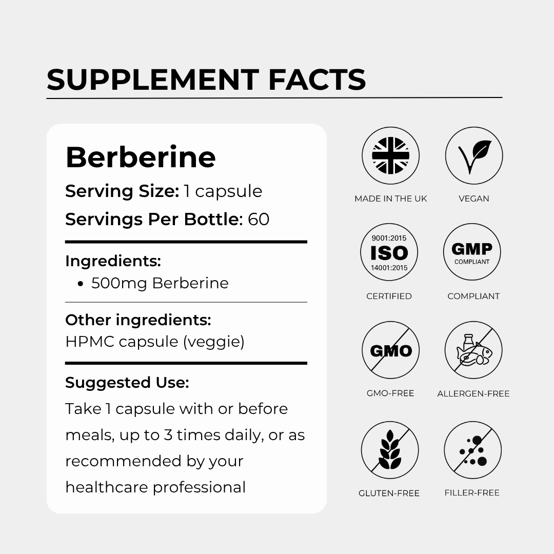 Berberine 500mg - Charava UK