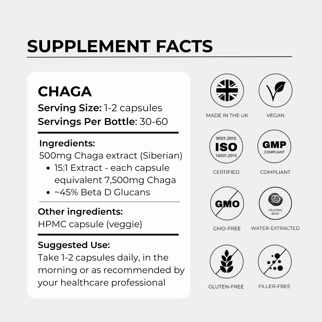 Chaga 500mg - Charava UK