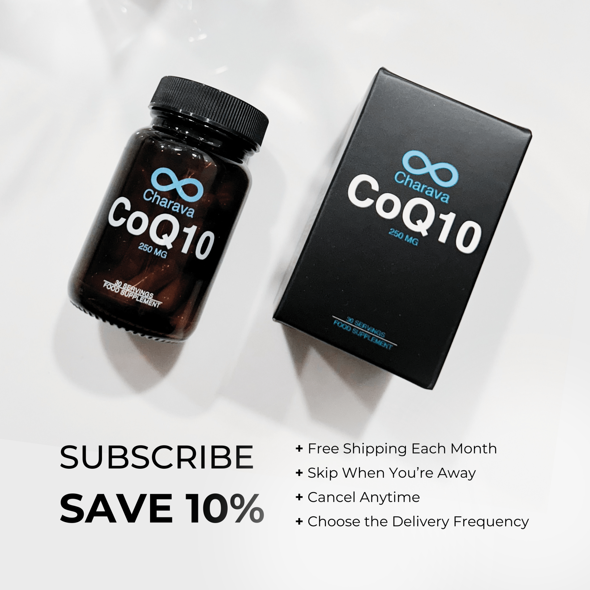 CoQ10 - Ubiquinone Coenzyme Q10 250mg - Charava UK