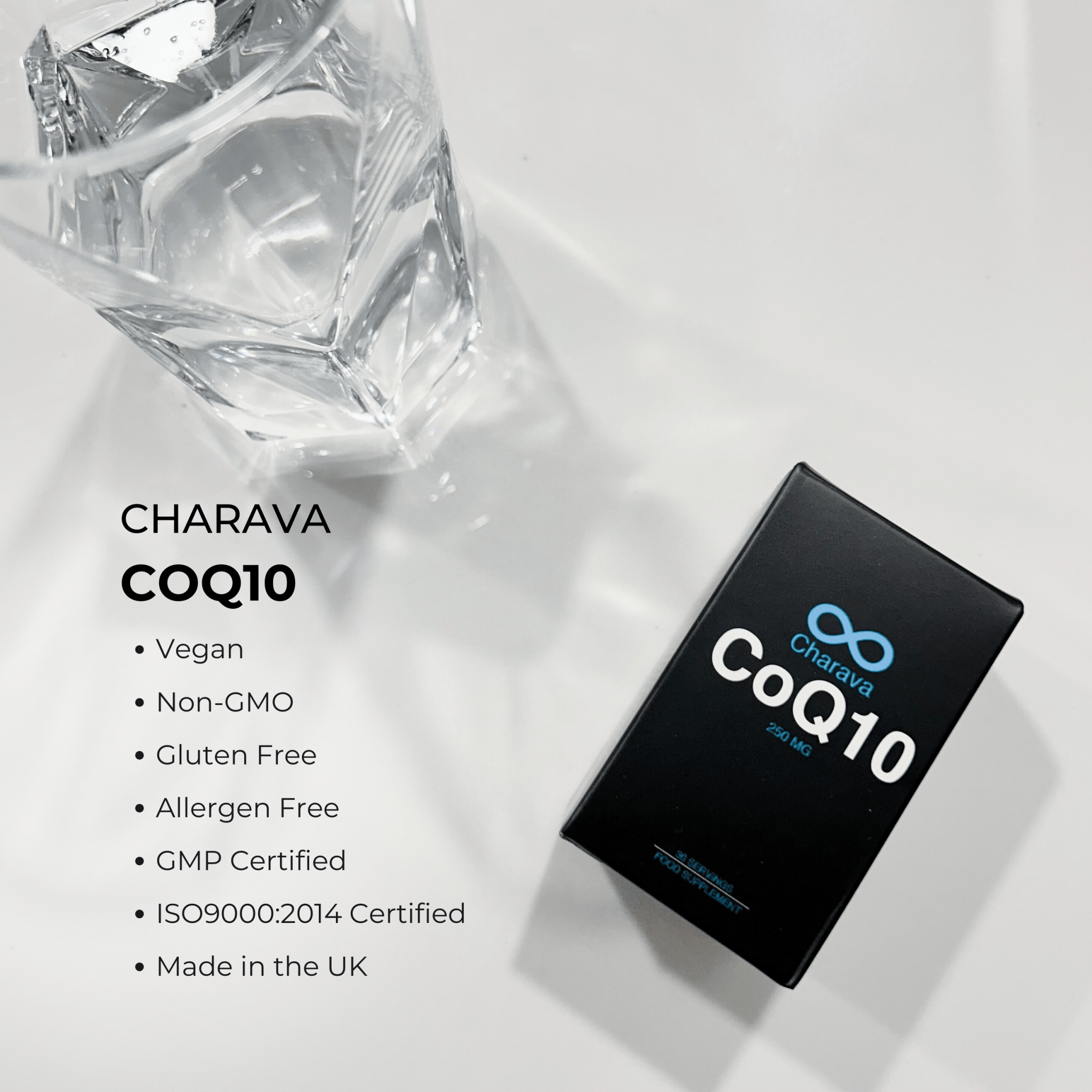 CoQ10 - Ubiquinone Coenzyme Q10 250mg - Charava UK