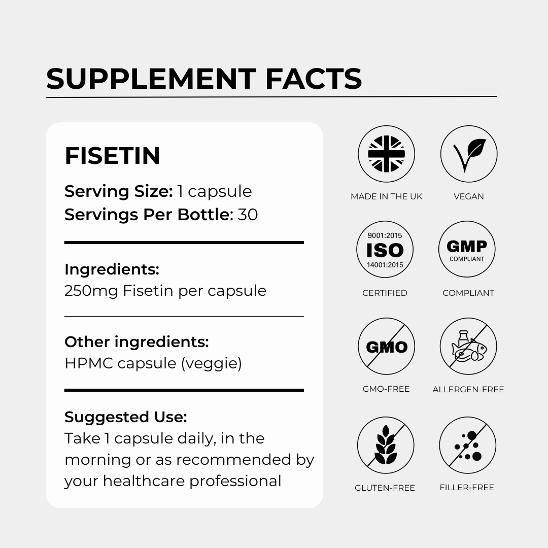 Fisetin 250mg - Charava UK