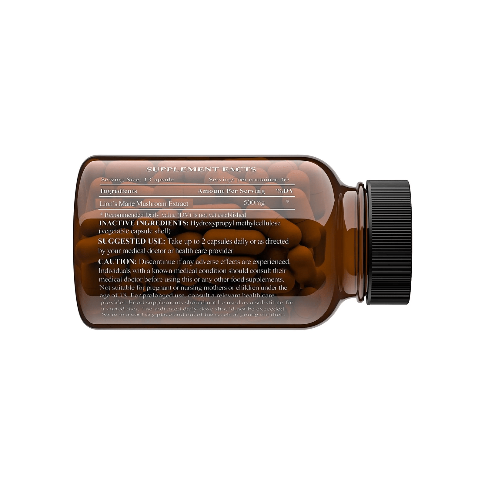 Lions Mane Mushroom 500mg - Charava UK