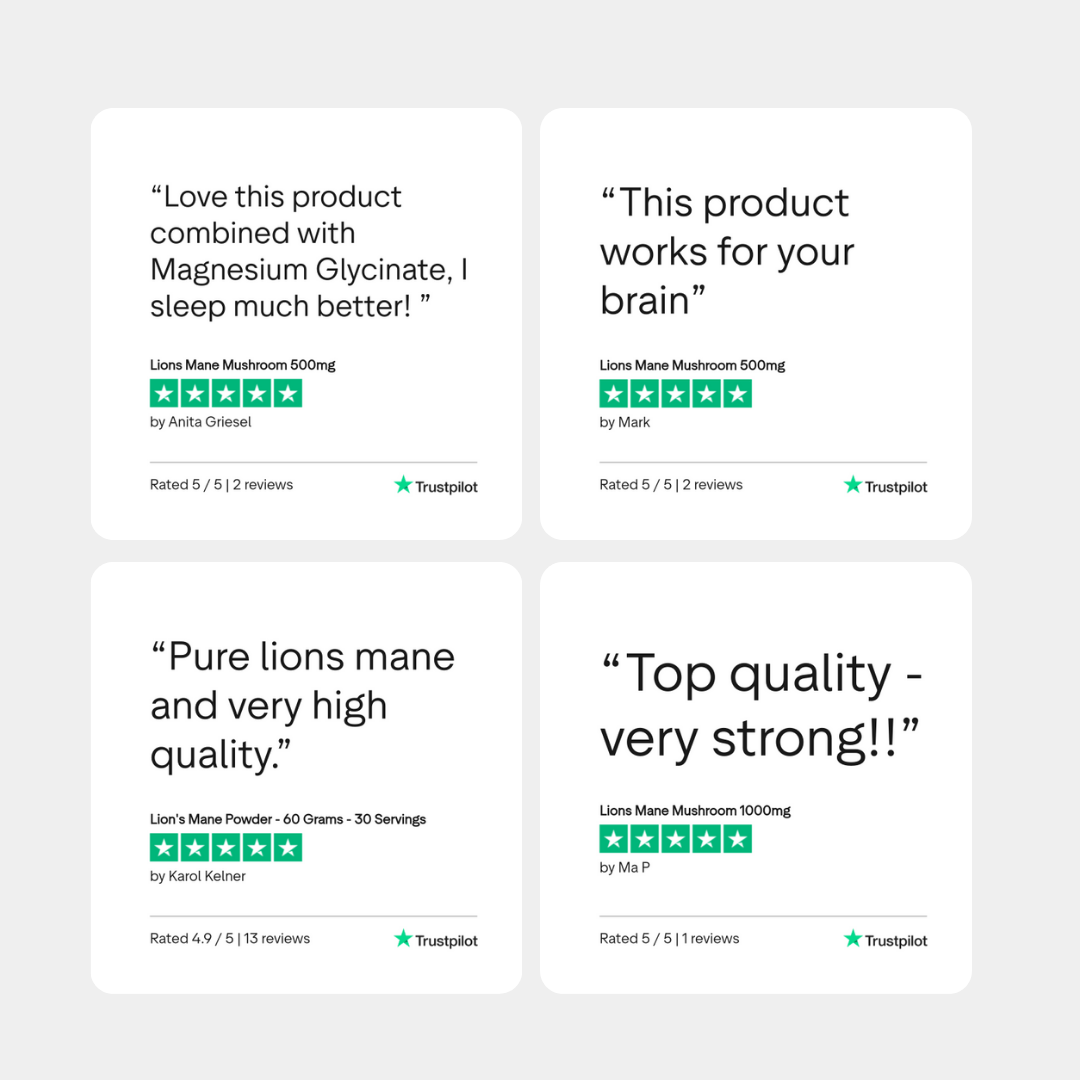 Lion's Mane Powder - 60 Grams - 30 Servings - Charava UK