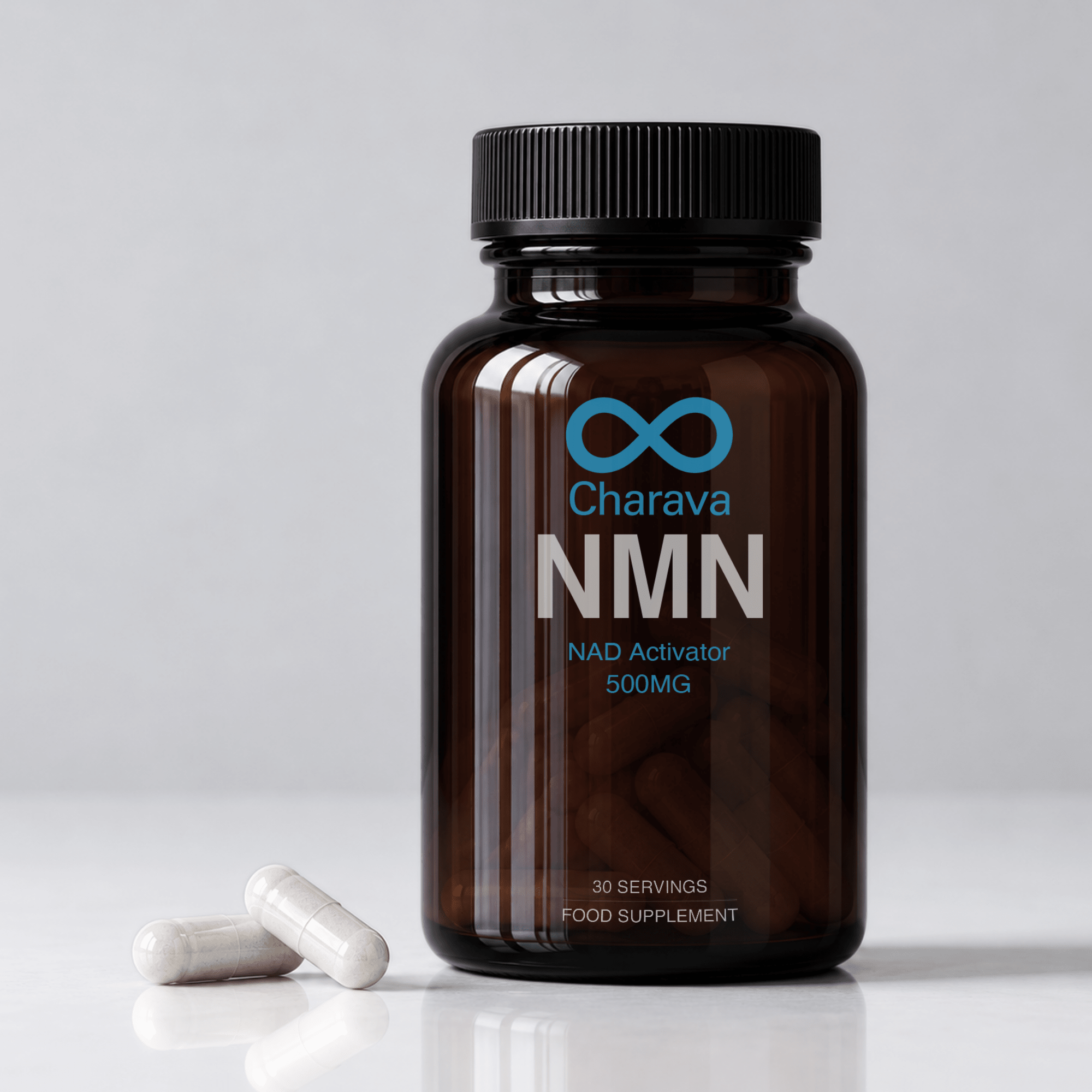 NMN 500mg (30 Capsules) - Charava UK