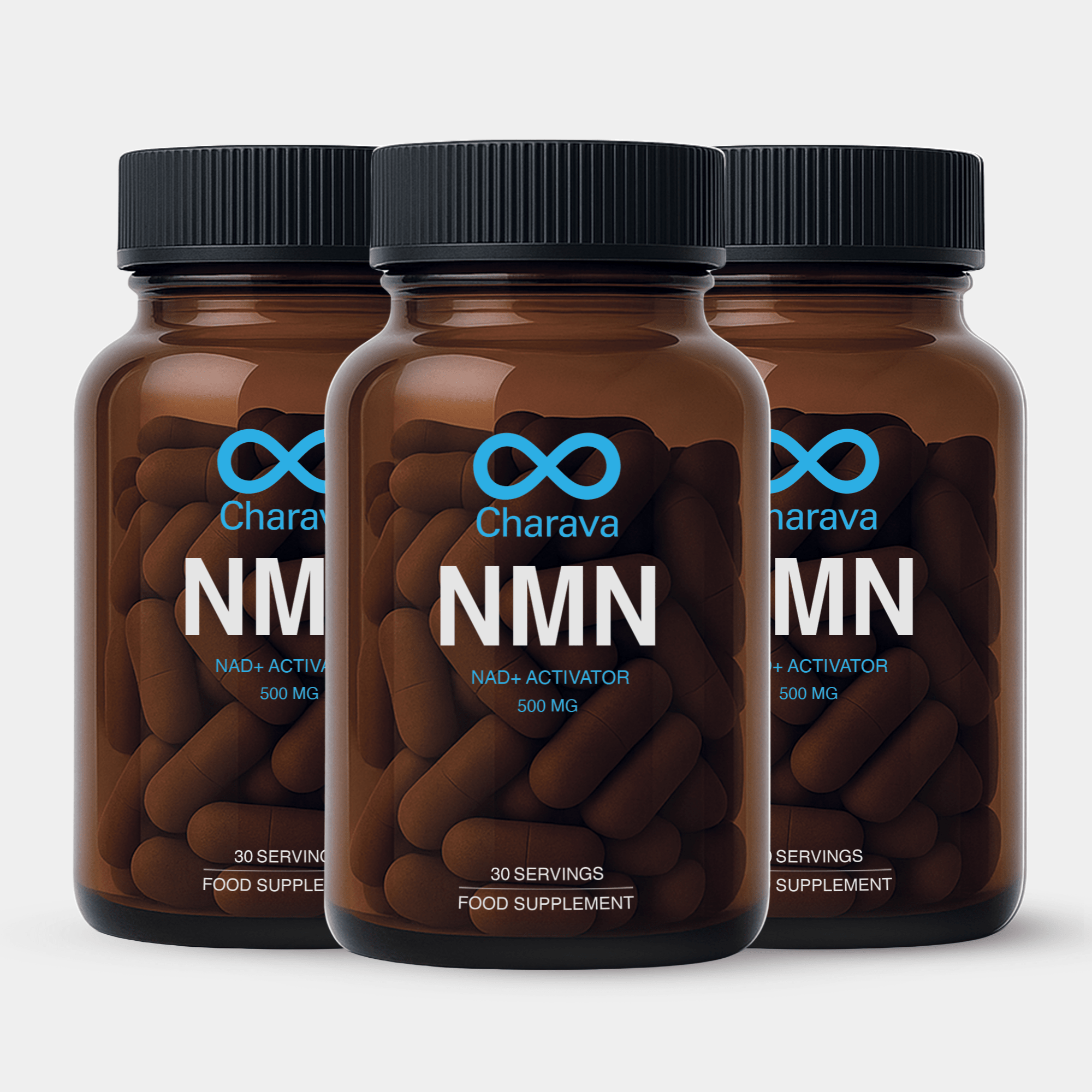 NMN 500mg (30 Capsules) - Charava UK