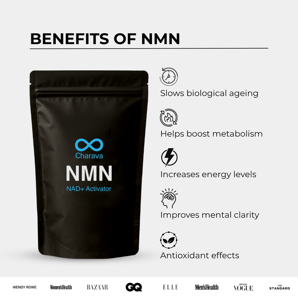 Charava Premium NMN Powder | NMN NAD + Activator | Charava UK