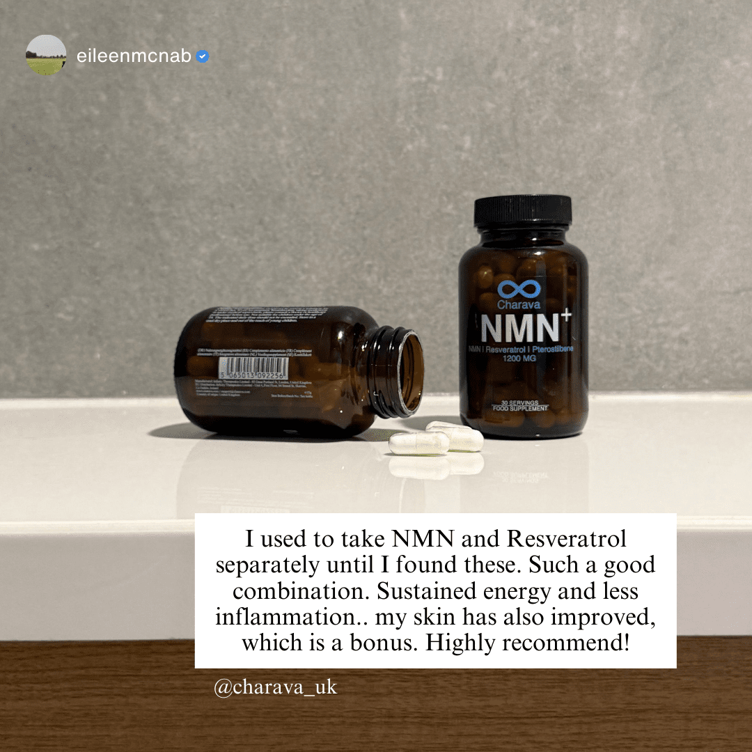 NMN+1200 (NMN, Resveratrol, Pterostilbene) - Charava UK