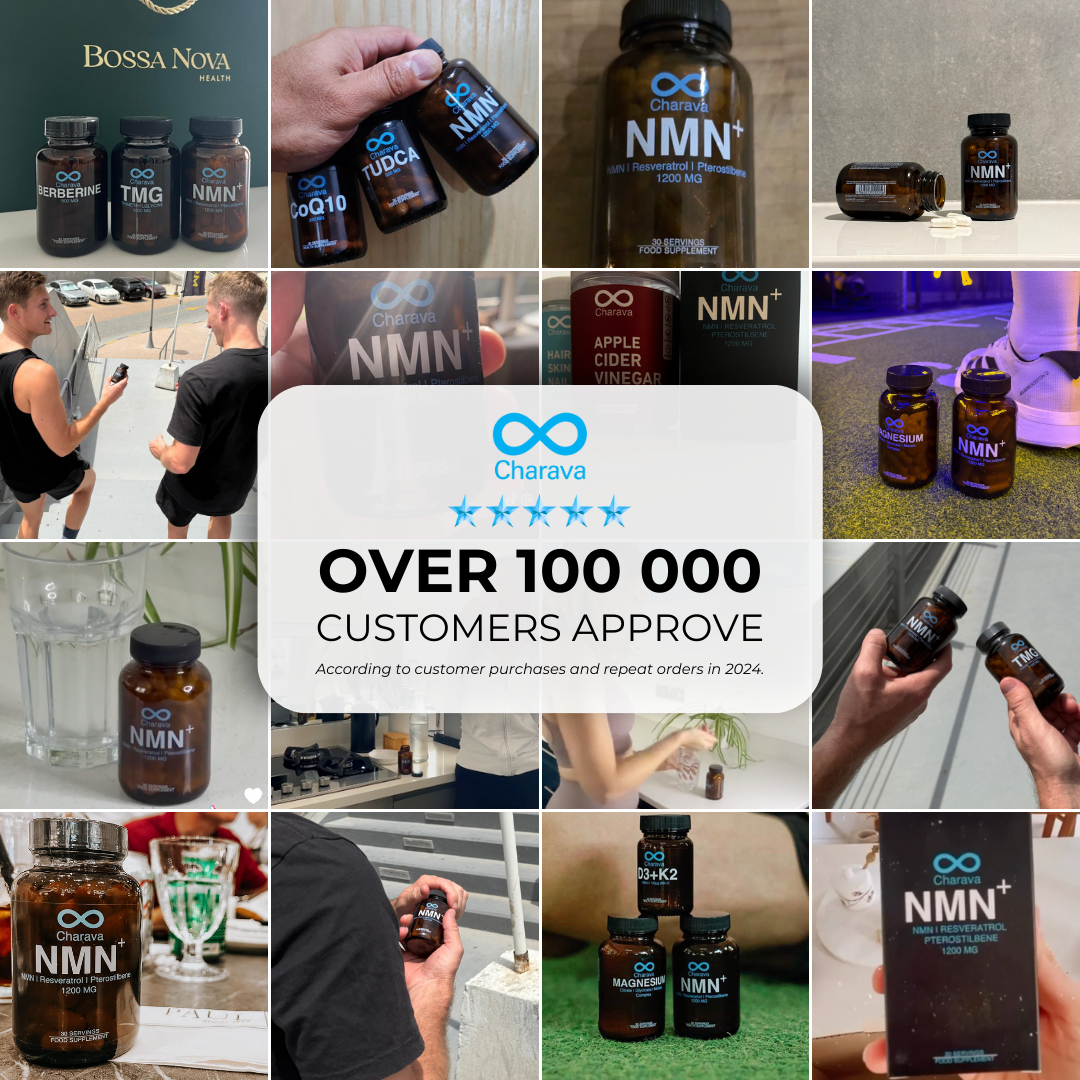 NMN+1200 (NMN, Resveratrol, Pterostilbene) - Charava UK