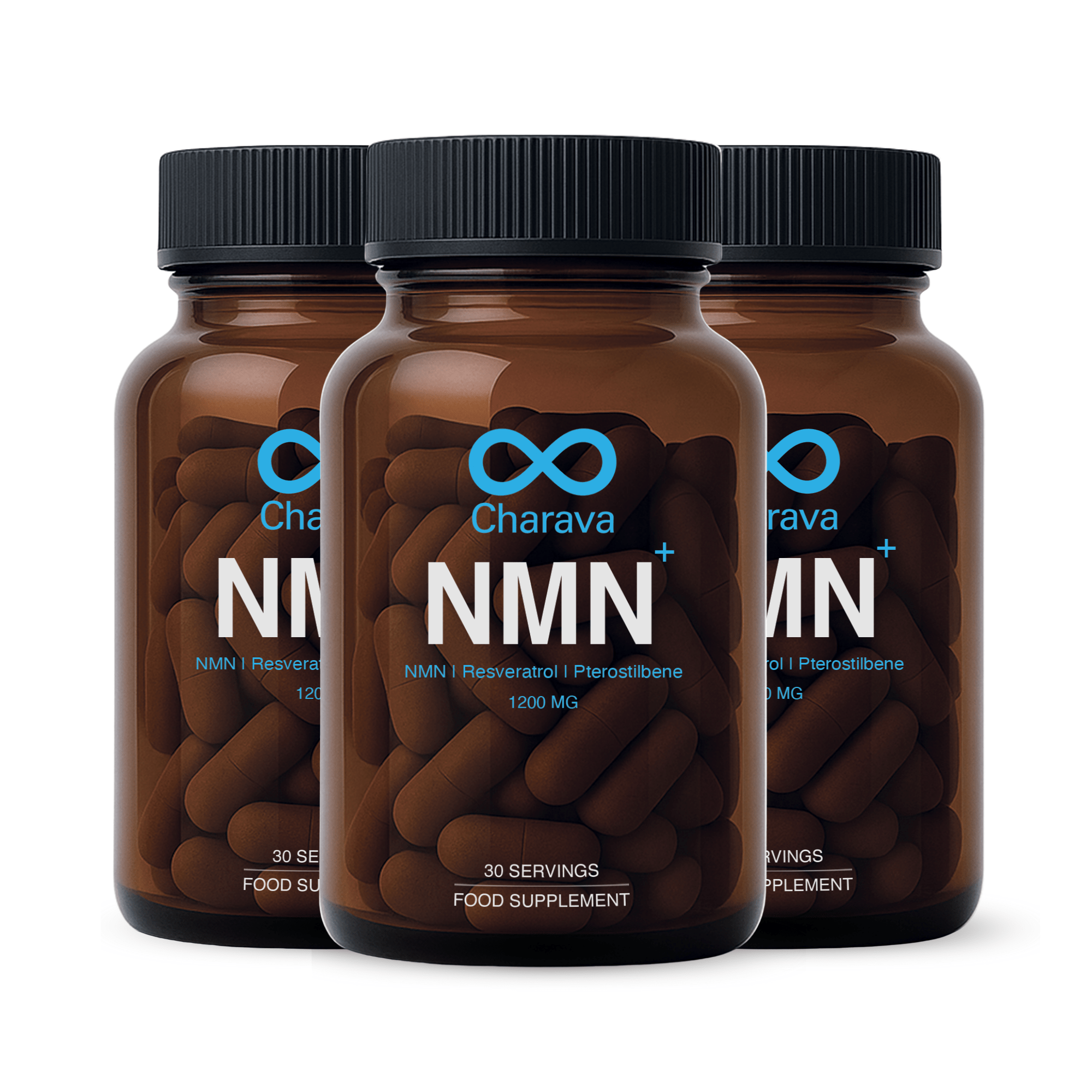 NMN+1200 (NMN, Resveratrol, Pterostilbene) - Charava UK